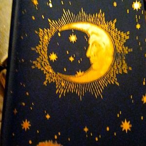 Blu Moon  leather notebook